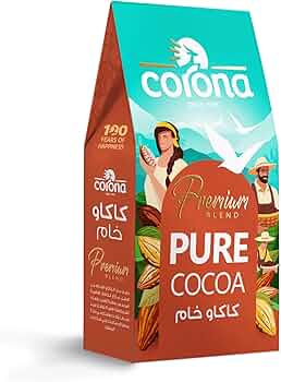 كورونا بريميوم بليند بيور كوكو مسحوق كاكاو خام علبة 80 جم