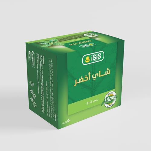 ايزيس 50 فتلة شاى اخضر بالنعناع