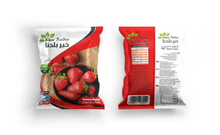 خير بلدنا فراولة مجمدة كيس 1 كجم