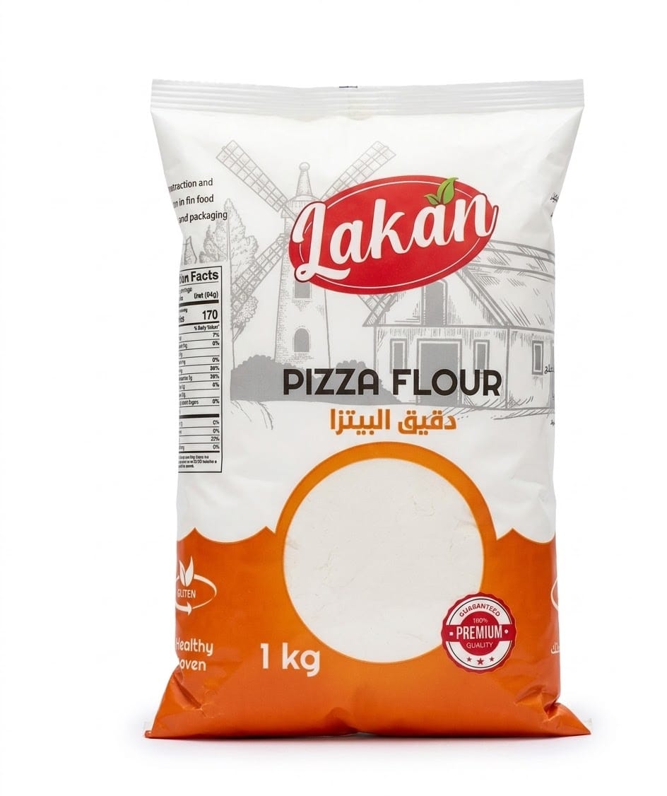 لاكان دقيق البيتزا كيس 1 كجم