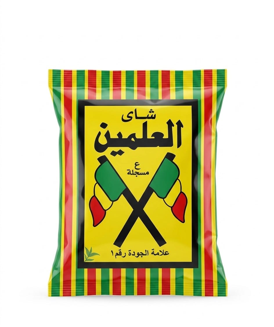 العلمين شاى 20 جم ظرف شاى كينى اسود ناعم 5 جنيه