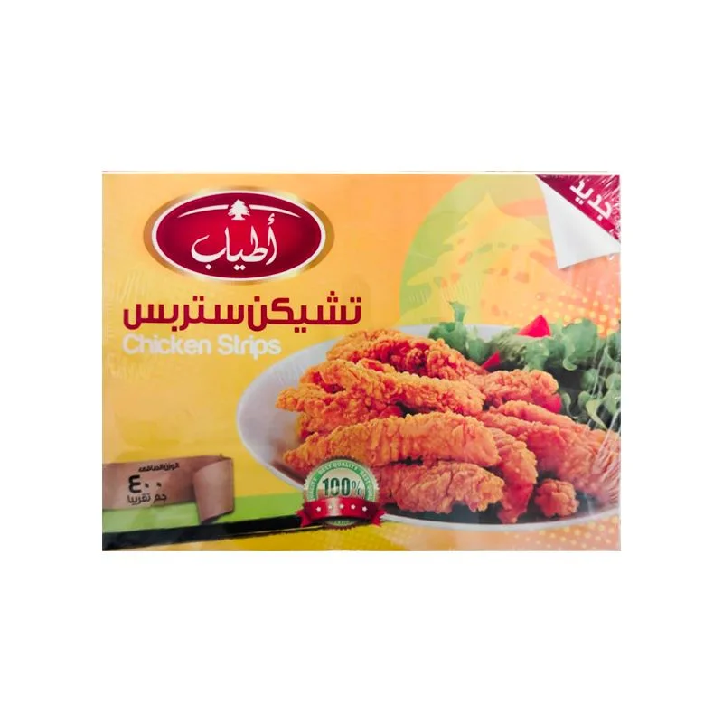 اطياب تشيكن ستريبس بارد علبة 400 جم
