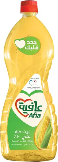 عافية زيت ذرة 1 لتر / 700 مل