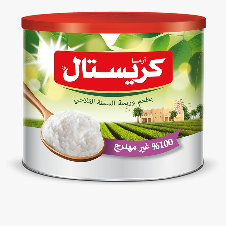 كريستال سمنة 2 كجم / 1.5 كجم ابيض