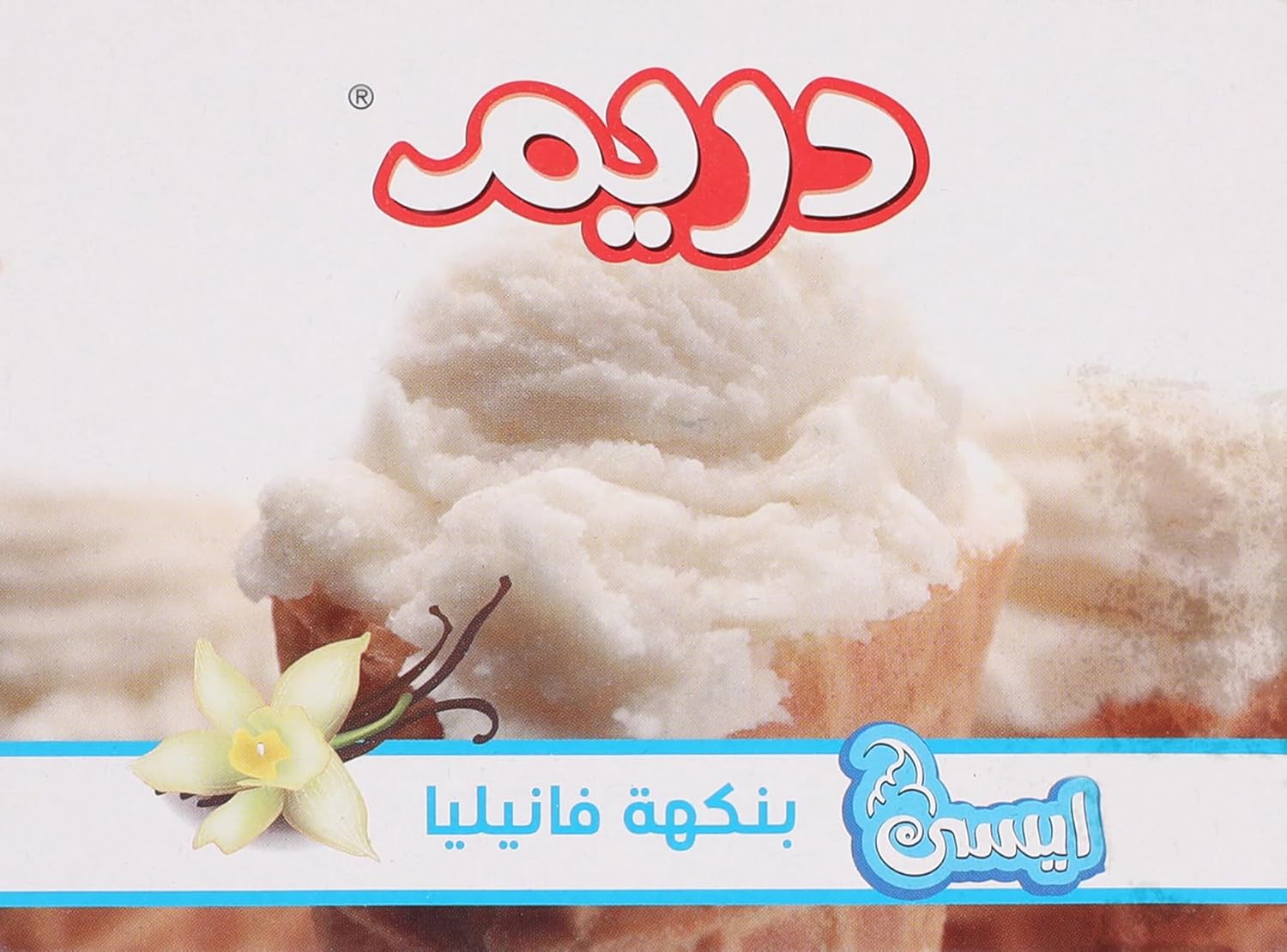 دريم مسحوق ايس كريم بنكهة فانيليا علبة 80 جم