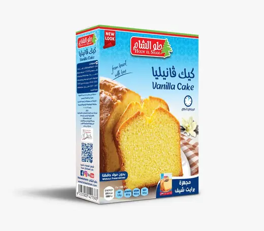 حلو الشام كيك فانيليا علبة 400 جم