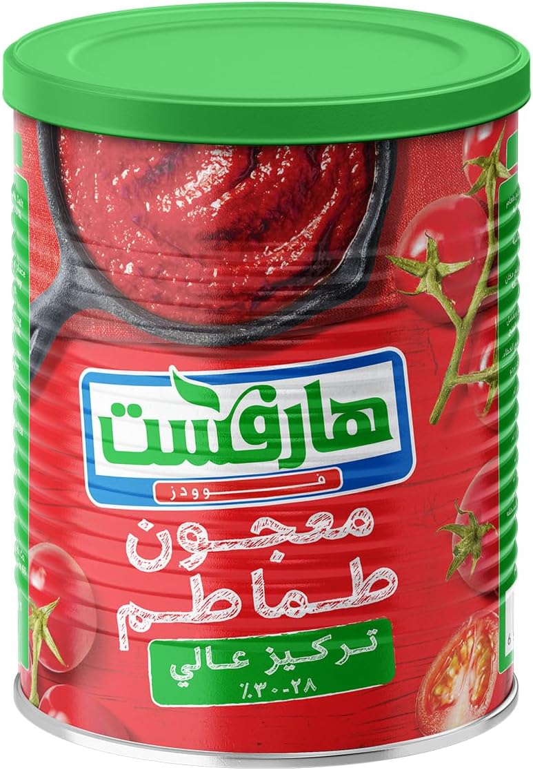 هارفست صلصة / معجون طماطم صفيح صافى 375 جم
