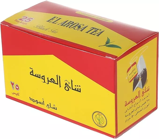 العروسة شاى 25 فتلة باكو احمر شاى اسود