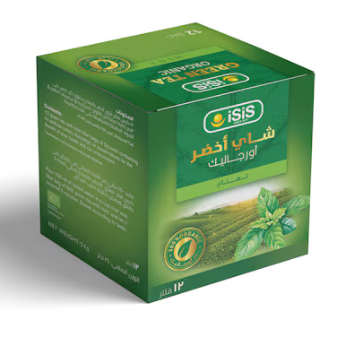 ايزيس 12 فتلة شاى اخضر نقى