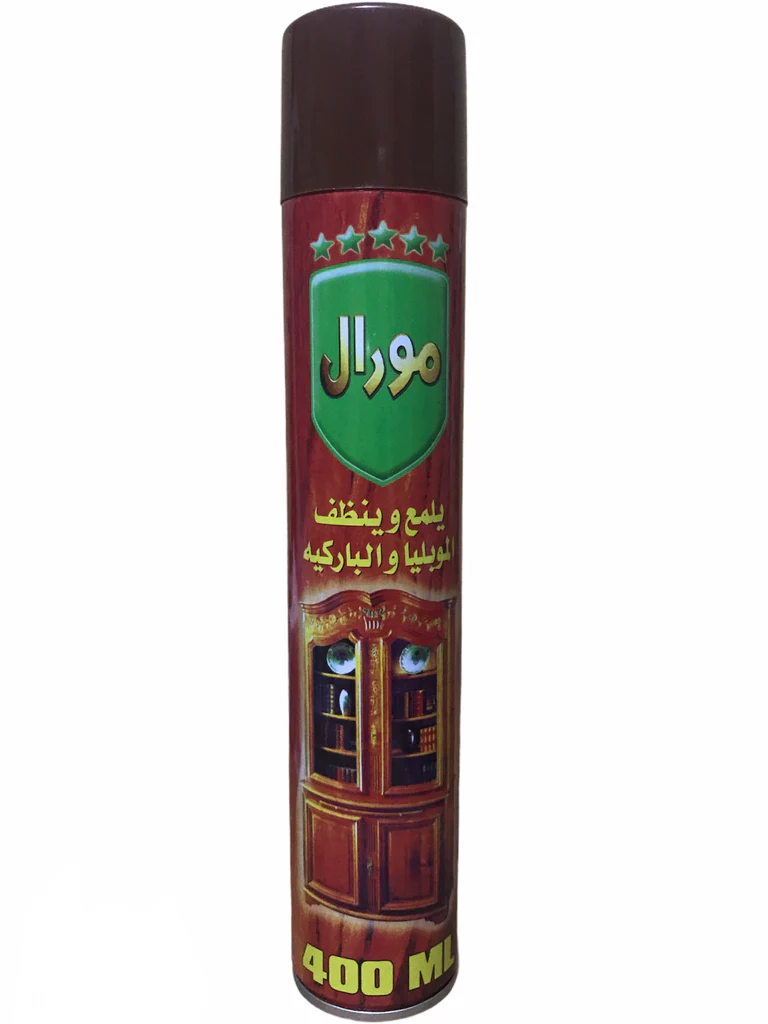 مورال 400 مل ملمع و منظف للموبيليا و الباركيه بخاخ