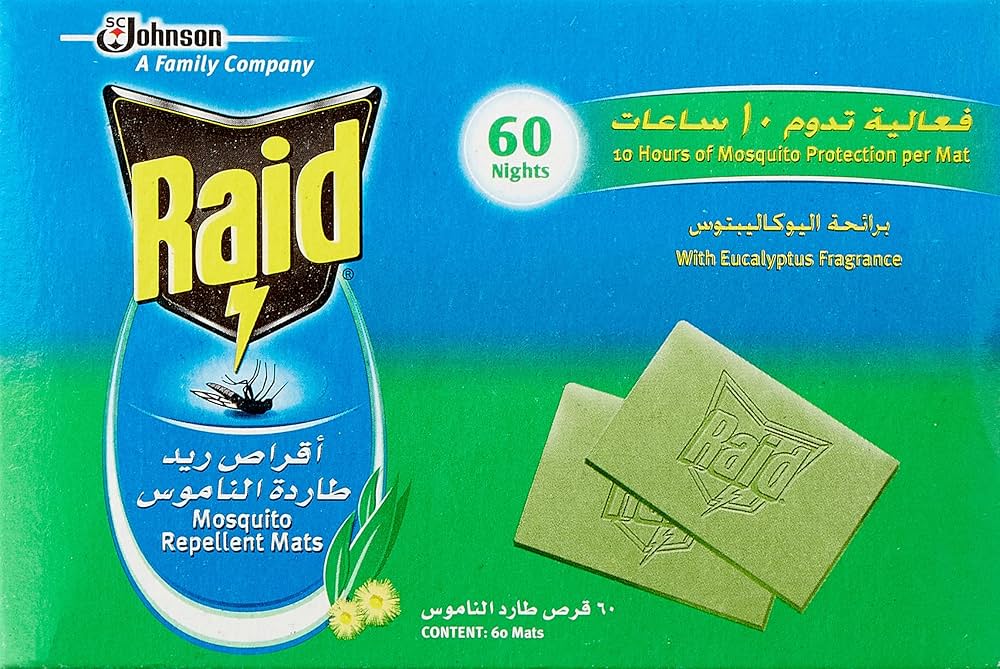 جونسون رايد اقراص طاردة للناموس علبة 60 قرص