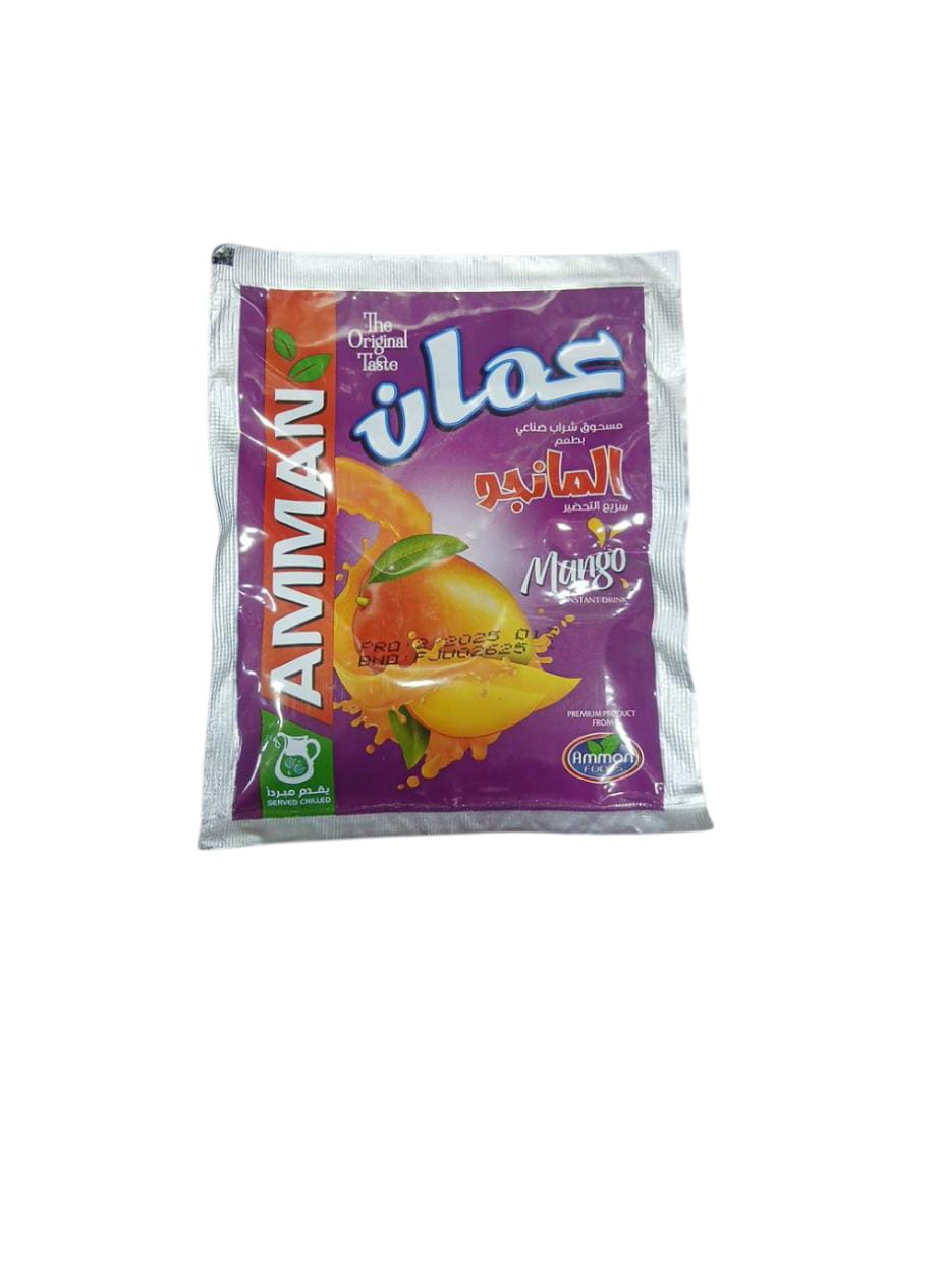 عمان فوودز عصير بودر ظرف 30 - 35 جم بنكهة المانجو