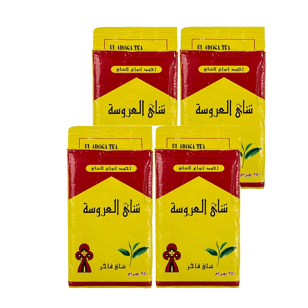 العروسة شاى 250 جم فاكيوم شاى اسود ناعم