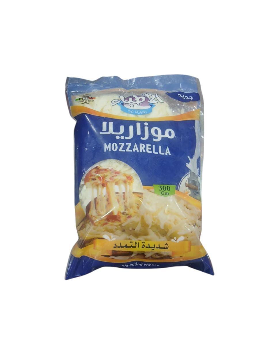 الاطباء جبنة موزاريللا مبشور شديدة التمدد كيس 300 جم