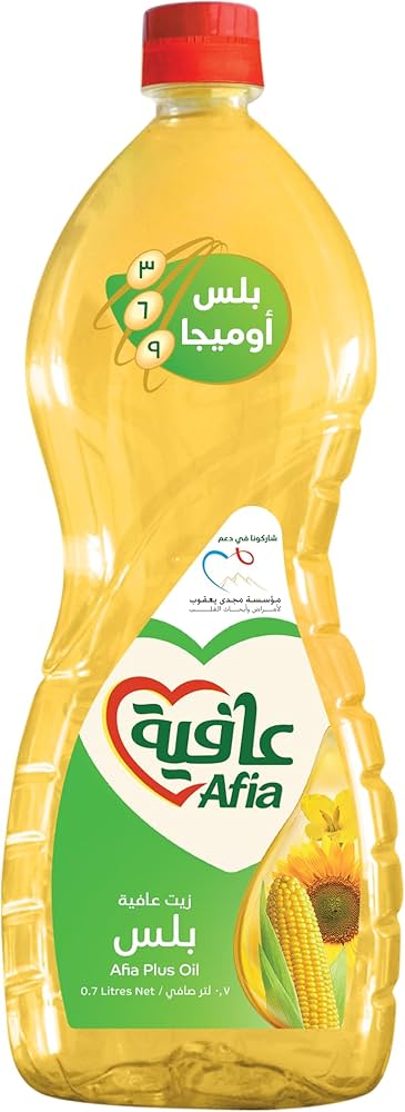 عافية زيت ذرة 1 لتر / 700 مل بلس
